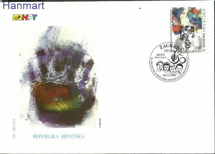 Znaczek Chorwacja 1998 Mi 492 FDC