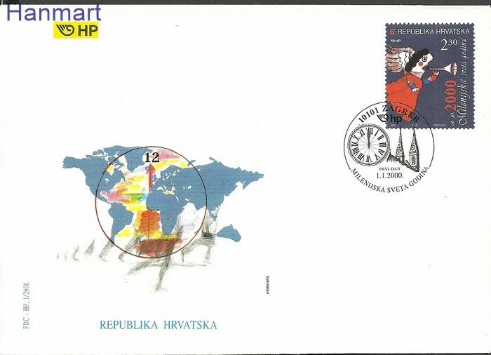 Znaczek Chorwacja 2000 Mi 535 FDC