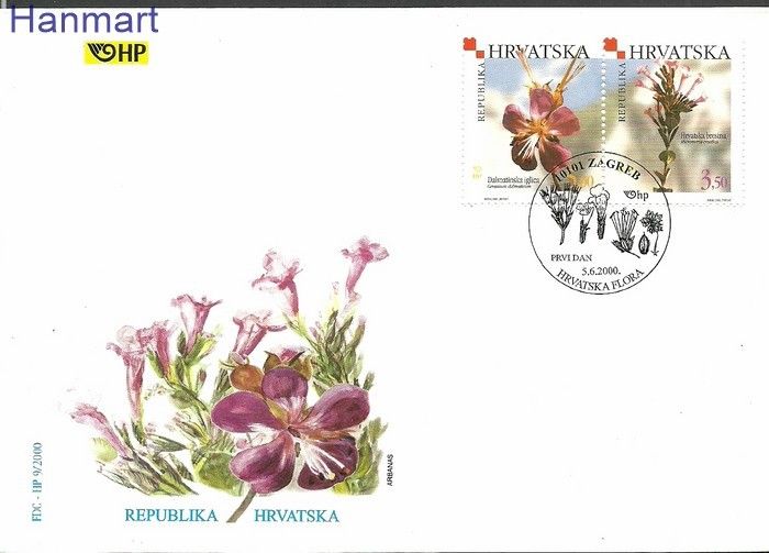Znaczek Chorwacja 2000 Mi 548-549 FDC