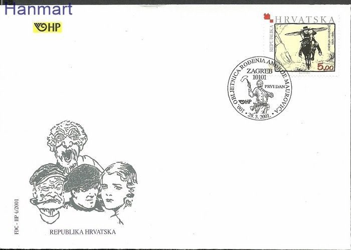 Znaczek Chorwacja 2001 Mi 566 FDC