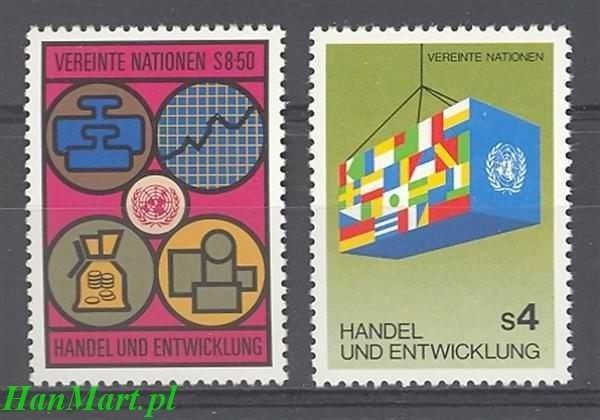 Znaczek Narody Zjednoczone Wiedeń 1983 Mi 34-35 Czyste **
