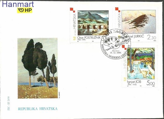 Znaczek Chorwacja 1999 Mi 530-532 FDC