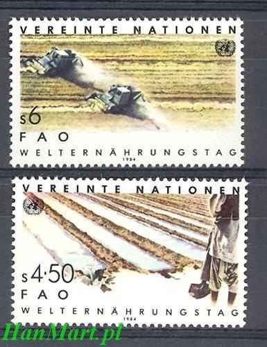 Znaczek Narody Zjednoczone Wiedeń 1984 Mi 39-40 Czyste **