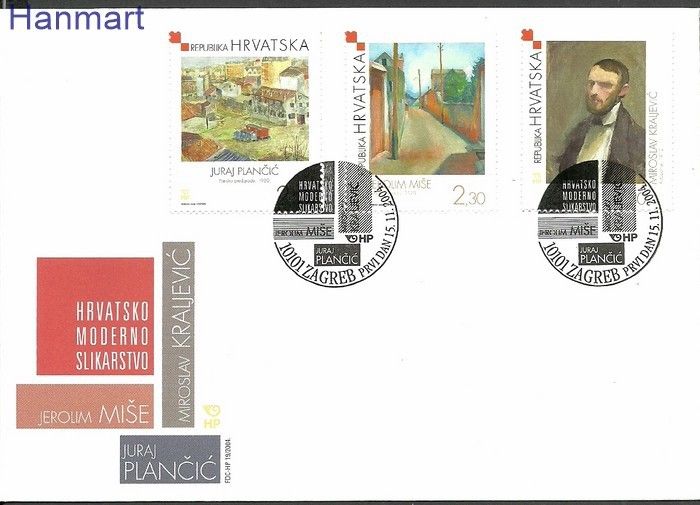 Znaczek Chorwacja 2004 Mi 700-702 FDC