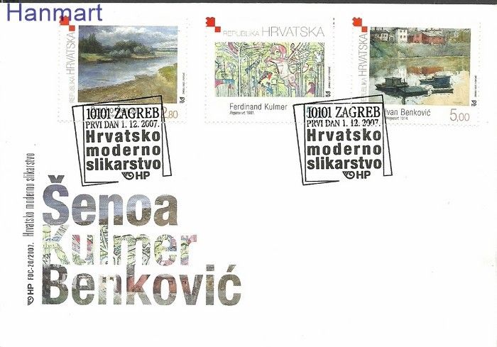Znaczek Chorwacja 2007 Mi 829-831 FDC
