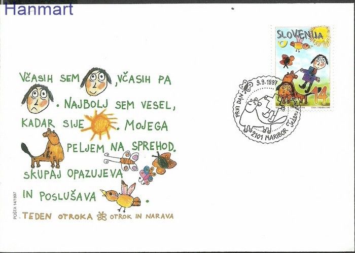 Znaczek Słowenia 1997 Mi 206 FDC