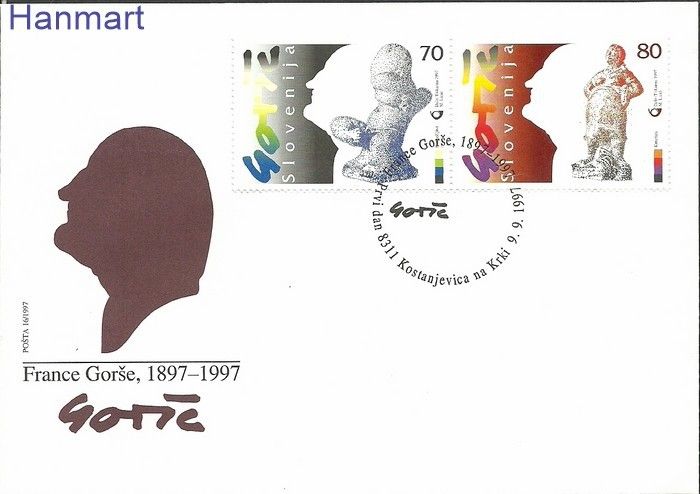 Znaczek Słowenia 1997 Mi 208-209 FDC