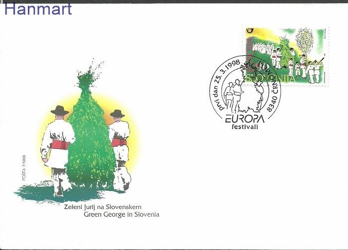 Znaczek Słowenia 1998 Mi 225 FDC