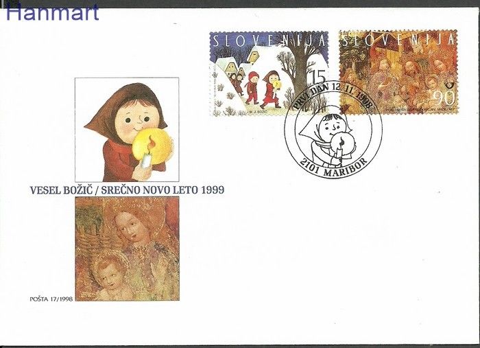 Znaczek Słowenia 1998 Mi 240-241 FDC