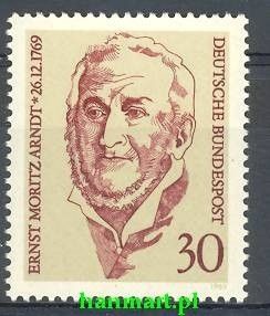 Znaczek Niemcy 1969 Mi 611 Czyste **