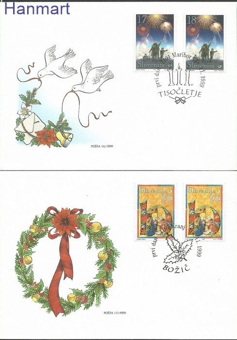 Znaczek Słowenia 1999 Mi 276-279 FDC