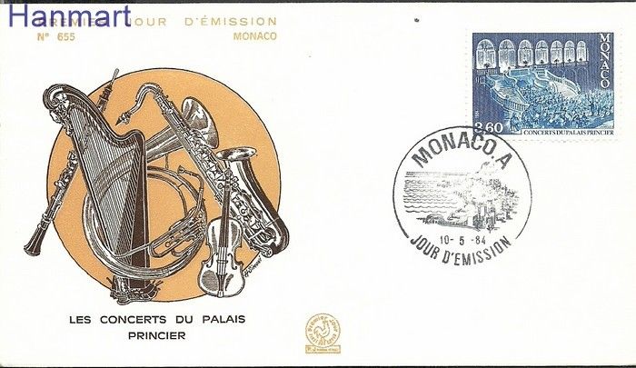 Znaczek Monako 1984 Mi 1633 FDC
