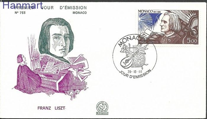 Znaczek Monako 1986 Mi 1774 FDC
