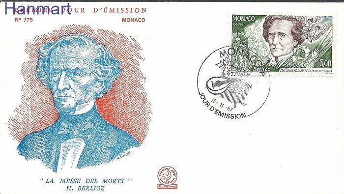 Znaczek Monako 1987 Mi 1840 FDC