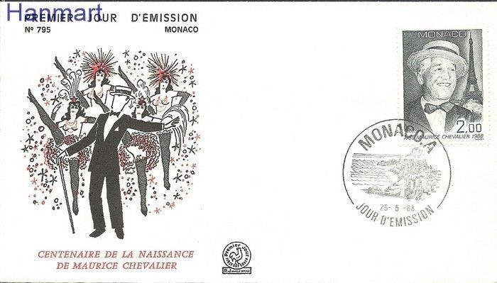 Znaczek Monako 1988 Mi 1872 FDC