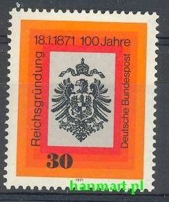 Znaczek Niemcy 1971 Mi 658 Czyste **