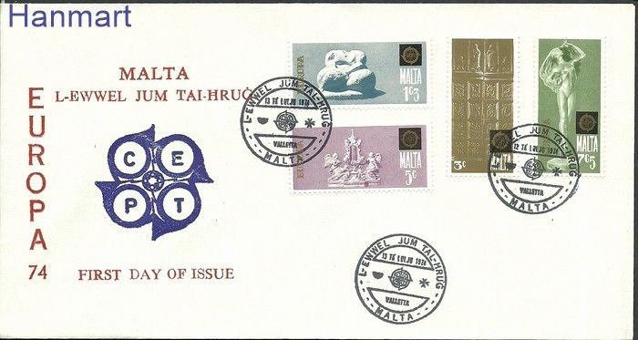 Znaczek Malta 1974 Mi 493-496 FDC