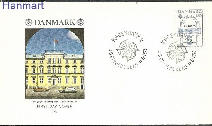 Znaczek Dania 1978 Mi 663 FDC
