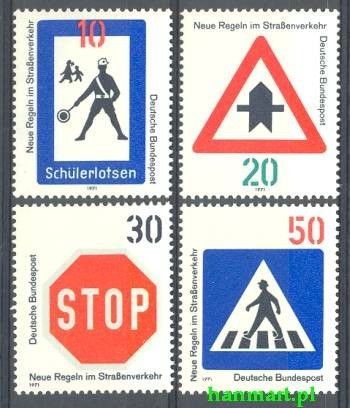 Znaczek Niemcy 1971 Mi 665-668 Czyste **