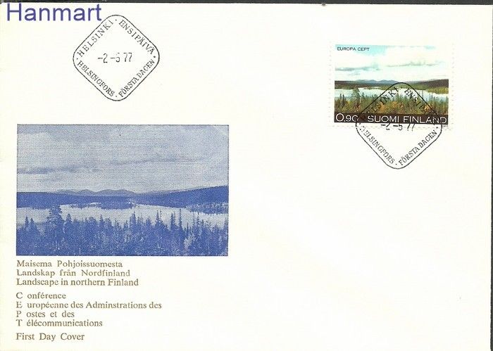 Znaczek Finlandia 1977 Mi 808 FDC