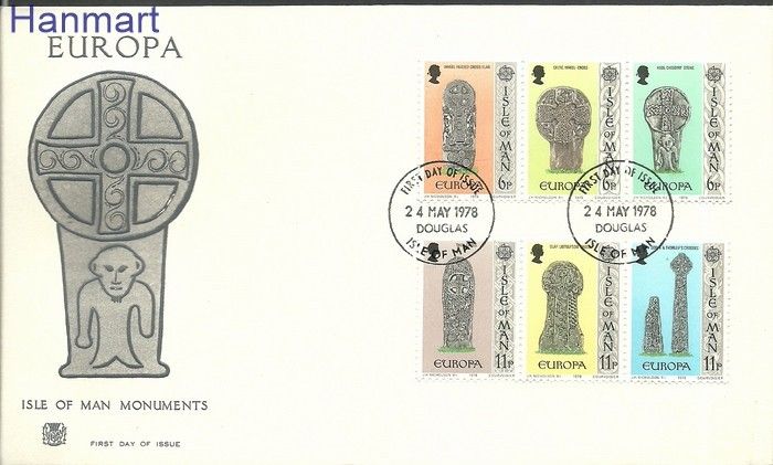 Znaczek Wyspa Man 1978 Mi 122-127a FDC