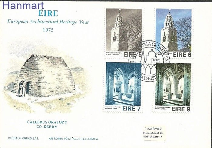 Znaczek Irlandia 1975 Mi 327-330adr FDC