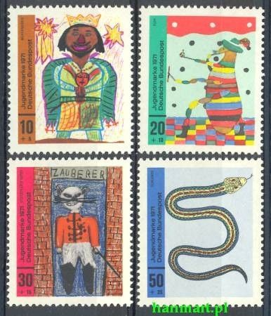 Znaczek Niemcy 1971 Mi 660-663 Czyste **