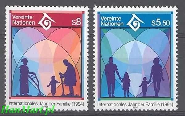 Znaczek Narody Zjednoczone Wiedeń 1994 Mi 160-161 Czyste **