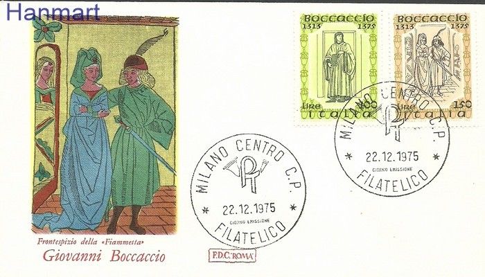 Znaczek Włochy 1975 Mi 1519-1520 FDC