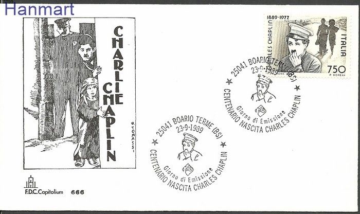 Znaczek Włochy 1989 Mi 2094 FDC