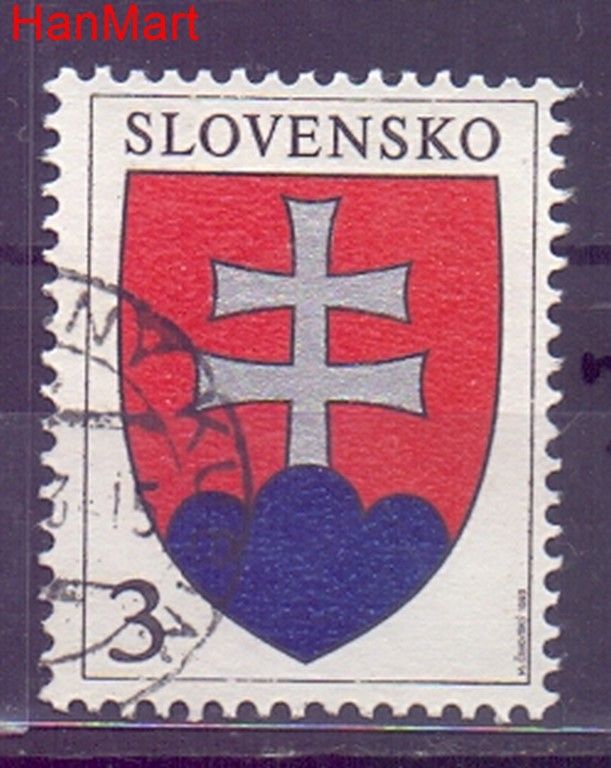 Znaczek Słowacja 1993 Mi mpl162j Stemplowane