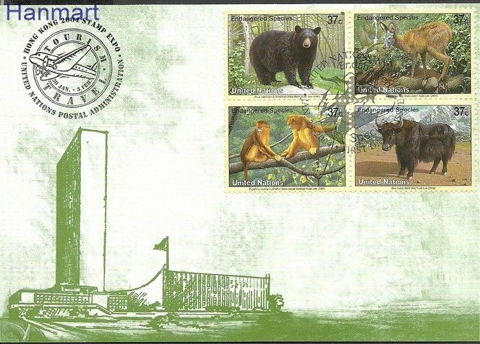 Znaczek Narody Zjednoczone Nowy Jork 2004 Mi 946-949b Karta Max