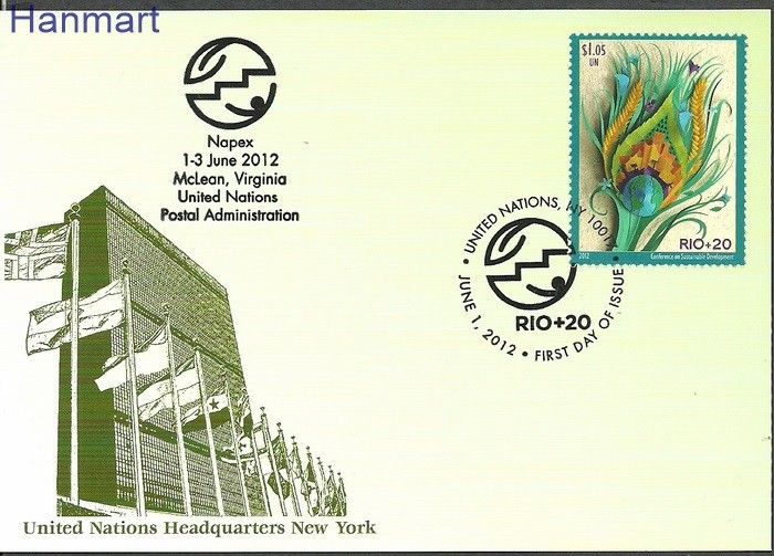 Znaczek Narody Zjednoczone Nowy Jork 2012 Mi 1308 Karta Max