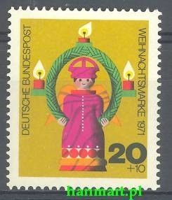 Znaczek Niemcy 1971 Mi 709 Czyste **