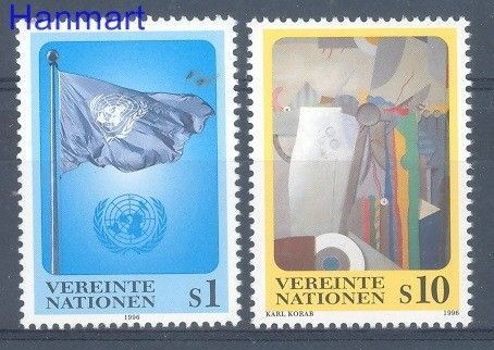 Znaczek Narody Zjednoczone Wiedeń 1996 Mi 203-204 Czyste **