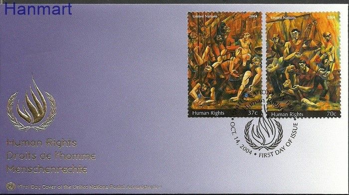 Znaczek Narody Zjednoczone Nowy Jork 2004 Mi 968-969 FDC
