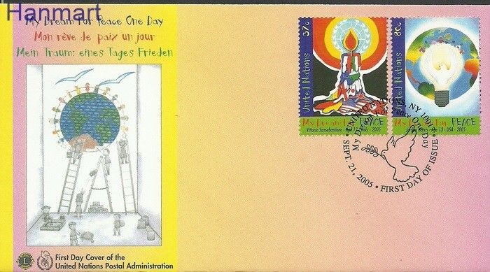 Znaczek Narody Zjednoczone Nowy Jork 2005 Mi 994-995 FDC