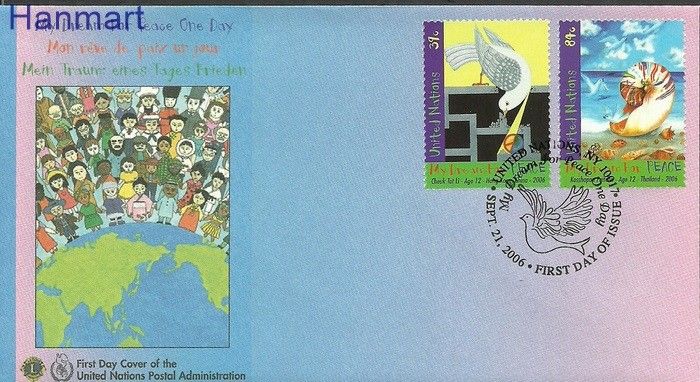 Znaczek Narody Zjednoczone Nowy Jork 2006 Mi 1030-1031 FDC