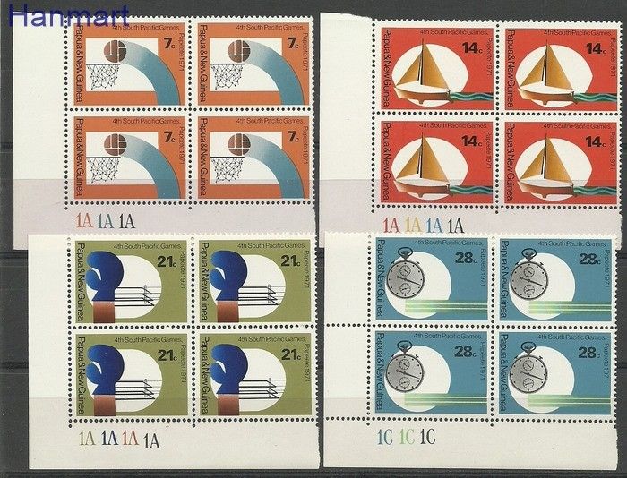 Znaczek Papua Nowa Gwinea 1971 Mi 203-206 Czyste **