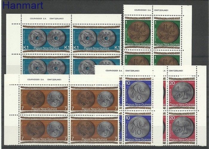 Znaczek Papua Nowa Gwinea 1975 Mi 283-287 Czyste **