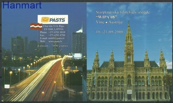 Znaczek Łotwa 2008 Mi mh 740 Czyste **