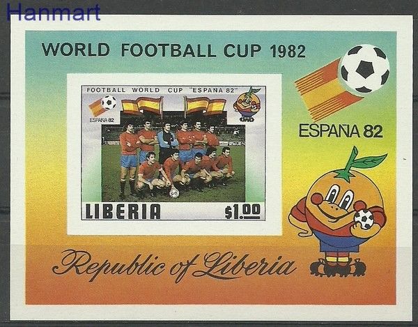 Znaczek Liberia 1981 Mi bl96B Czyste **