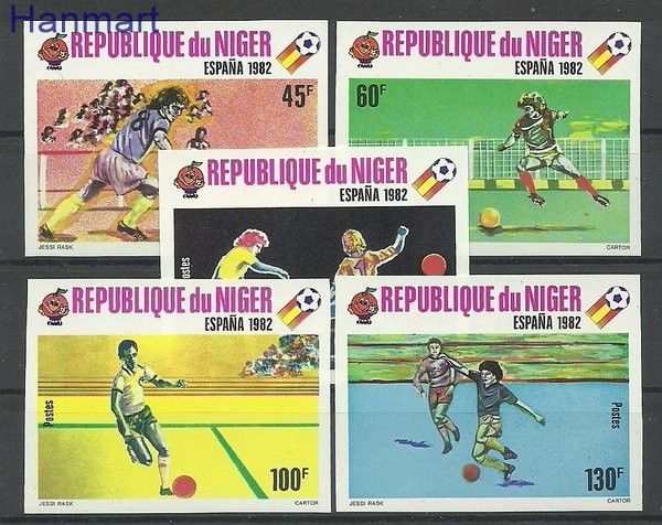Znaczek Niger 1980 Mi 719-723B Czyste **