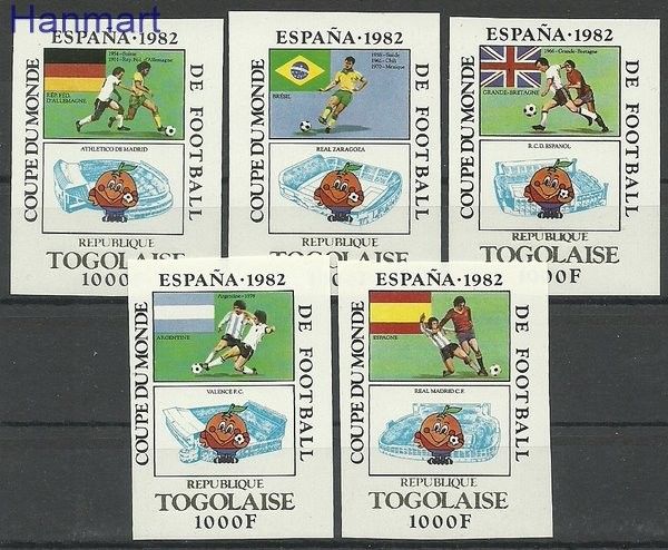 Znaczek Togo 1981 Mi 1542-1546B Czyste **
