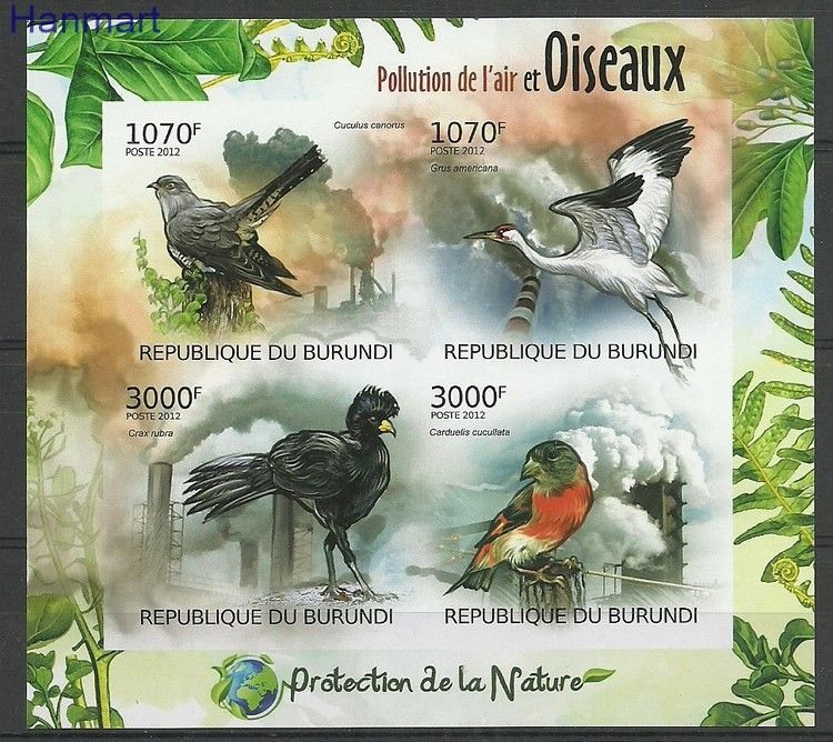 Znaczek Burundi 2012 Mi ark2565-2568B Czyste **