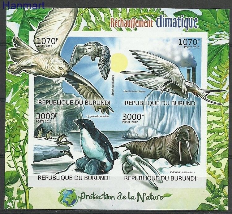 Znaczek Burundi 2012 Mi ark2570-2573B Czyste **
