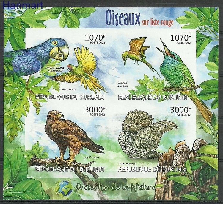 Znaczek Burundi 2012 Mi ark2575-2578B Czyste **