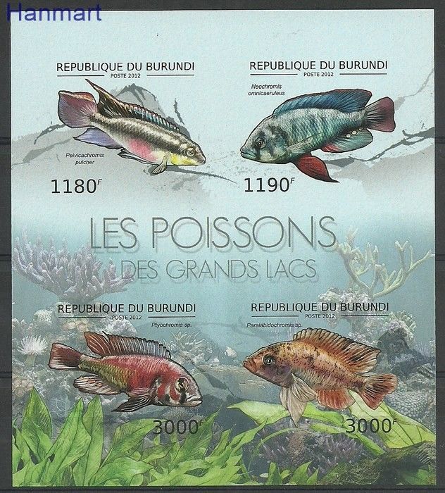 Znaczek Burundi 2012 Mi ark2778-2781B Czyste **