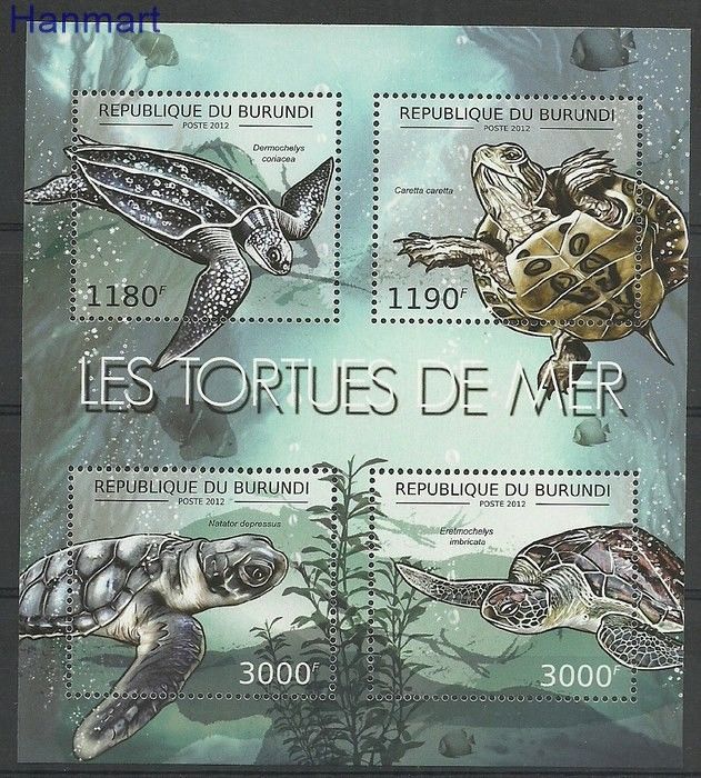 Znaczek Burundi 2012 Mi ark2788-2791 Czyste **