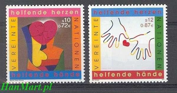 Znaczek Narody Zjednoczone Wiedeń 2001 Mi 331-332 Czyste **